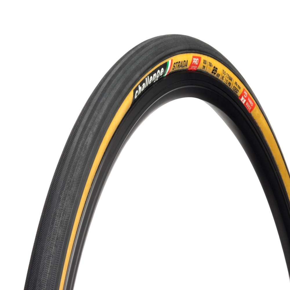 CHALLENGE Strada 25 622 Clincher Non TLR Tan Road Tire 00508