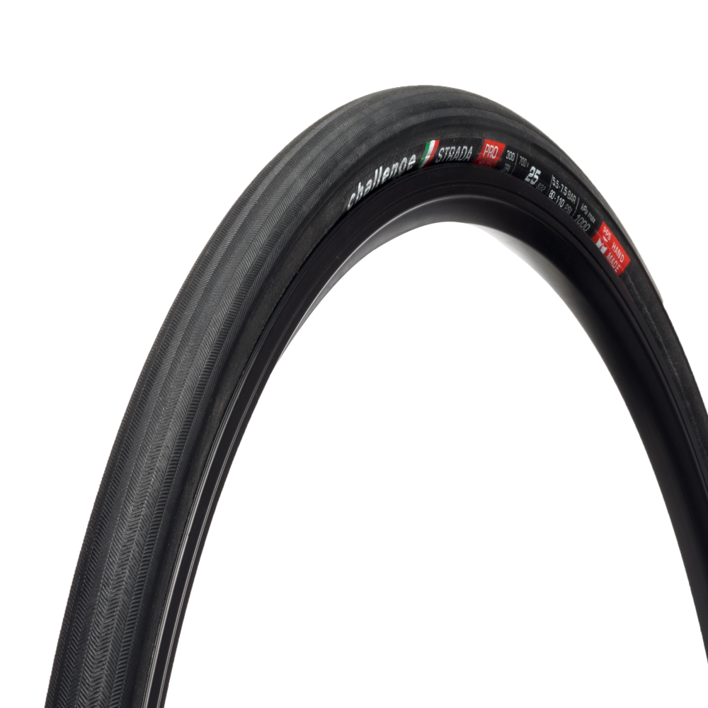 CHALLENGE Strada 25 622 Clincher Non TLR Black Road Tire 00509