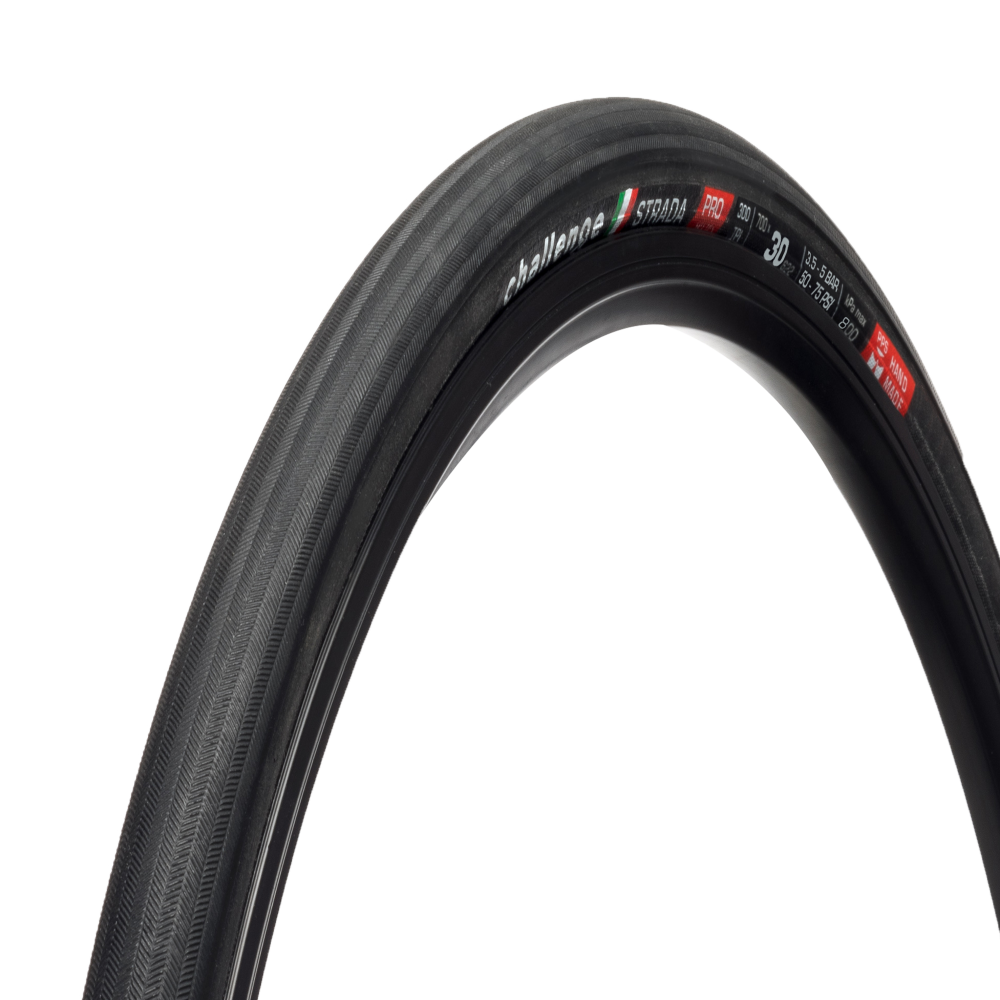 CHALLENGE Strada 30 622 Clincher Non TLR Black Road Tire 00529