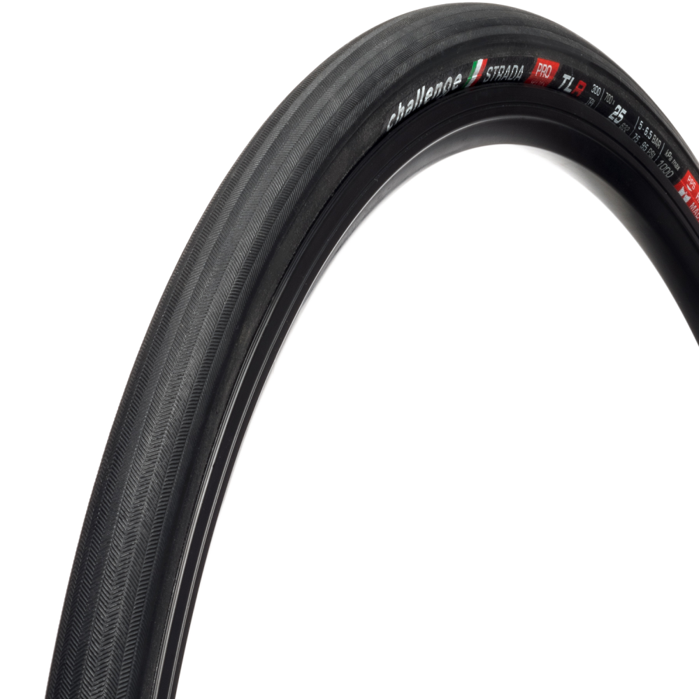 CHALLENGE Strada 25 622 Tubeless TLR Black Road Tire 00548