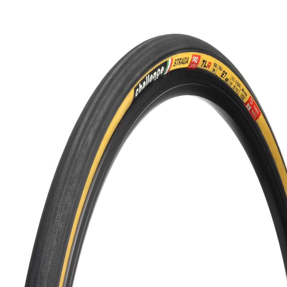 CHALLENGE Strada 27 622 Tubeless TLR Tan Road Tire 00553