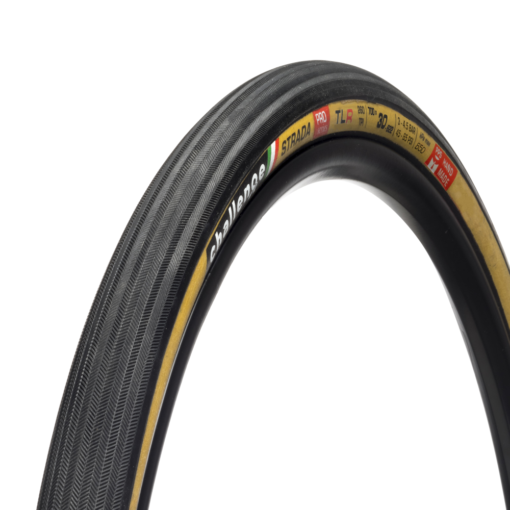 CHALLENGE Strada 30 622 Tubeless TLR Tan Road Tire 00557