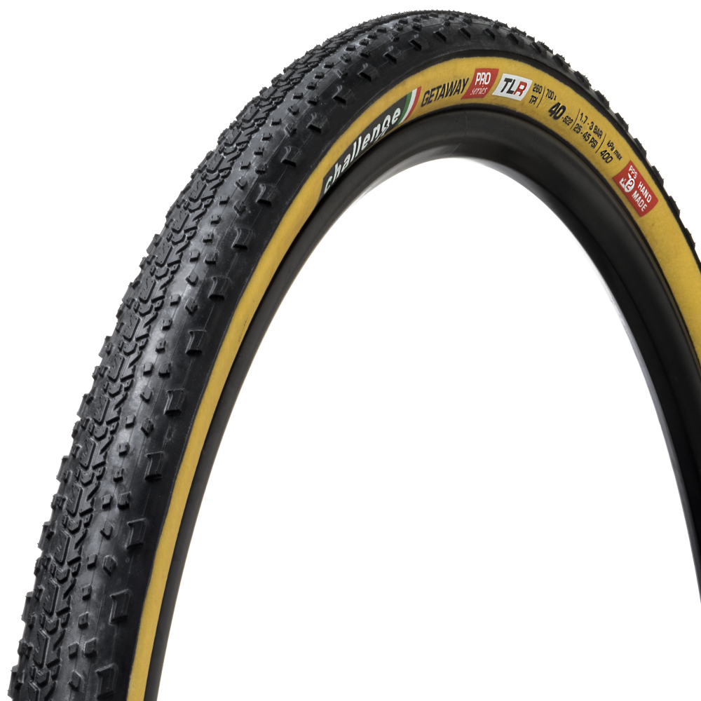 CHALLENGE Getaway 40 622 Tubeless TLR Tan Gravel CX Tire 00570