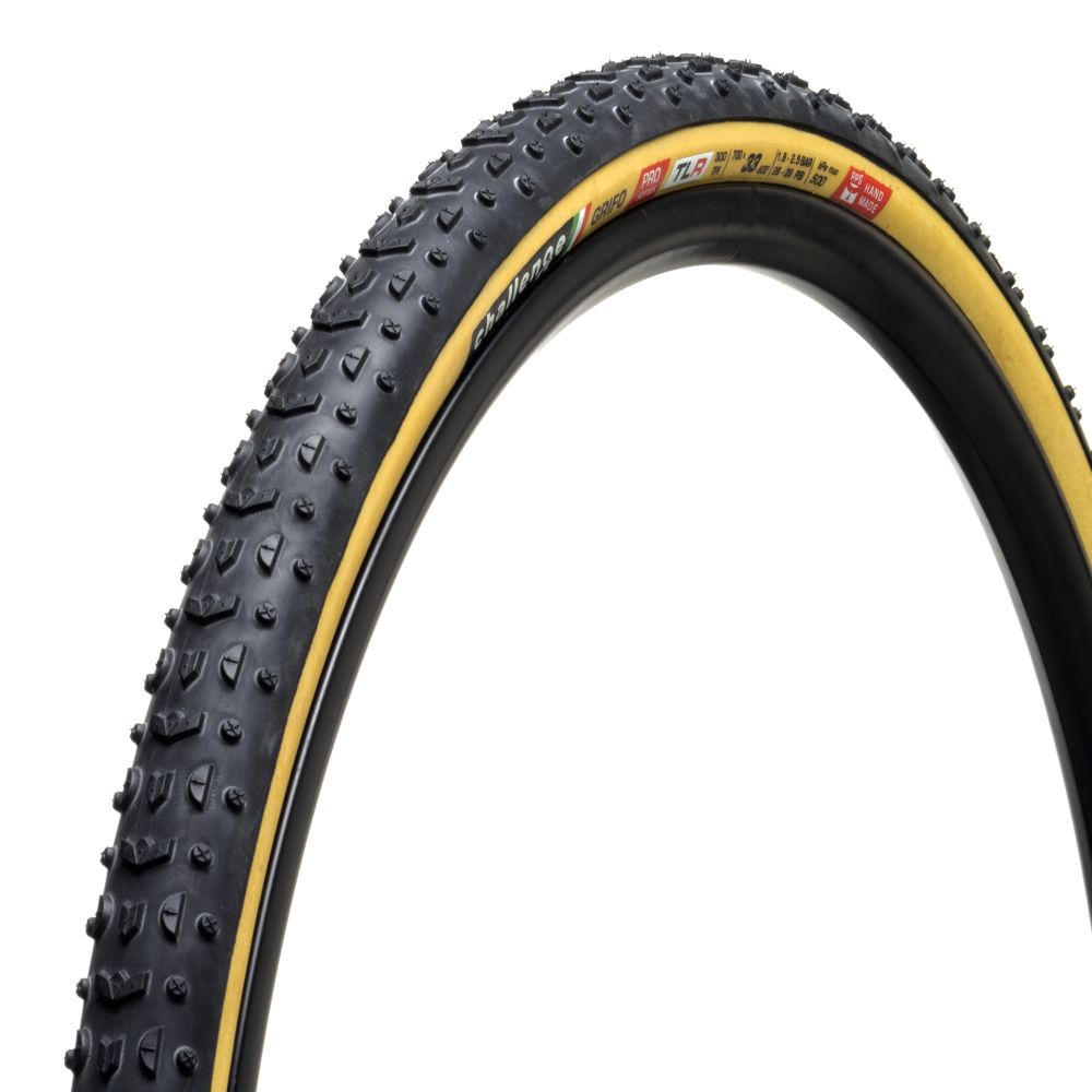 CHALLENGE Grifo 33 622 Tubeless TLR Tan Gravel CX Tire 00605