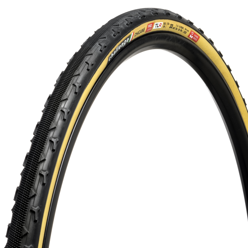 CHALLENGE Chicane 33 622 Tubeless TLR Tan Gravel CX Tire 00711