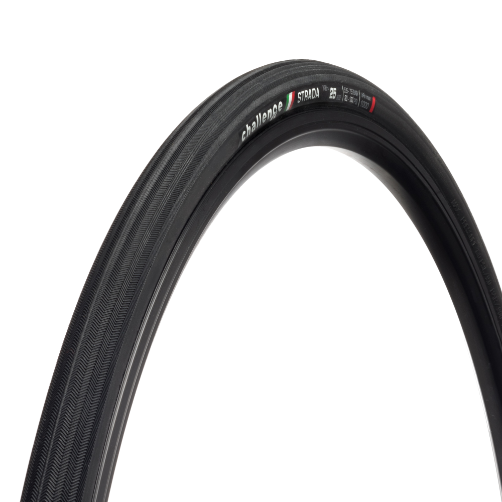 CHALLENGE Strada 25 622 Clincher Non TLR Black Road Tire 00960