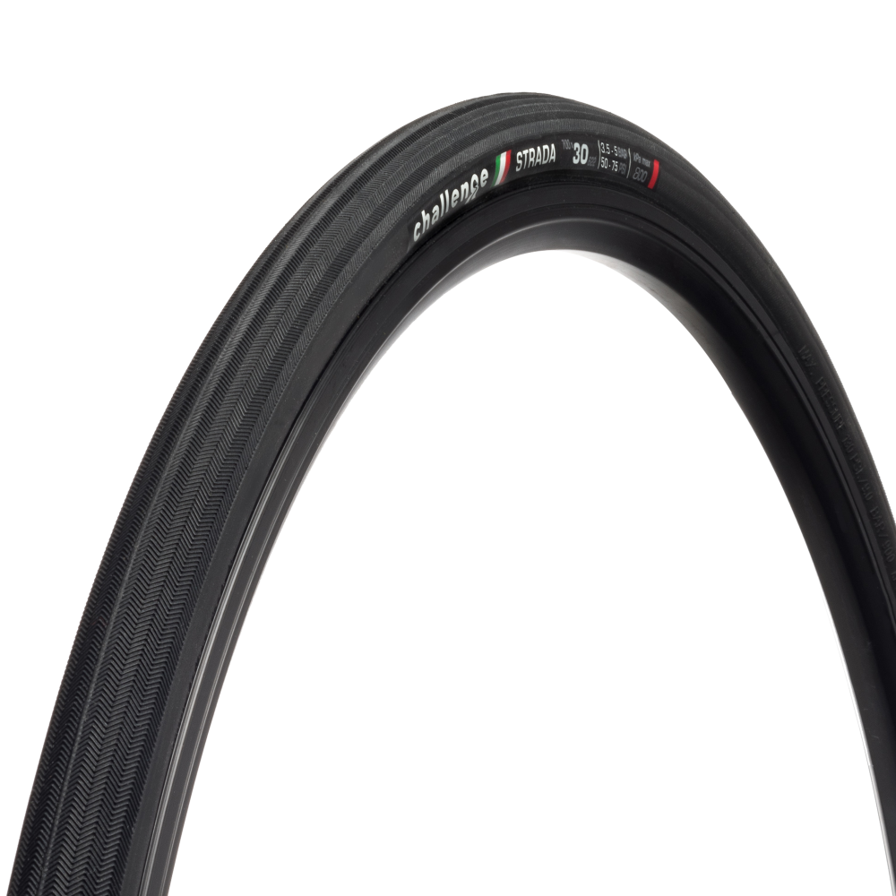 CHALLENGE Strada 30 622 Clincher Non TLR Black Road Tire 00964