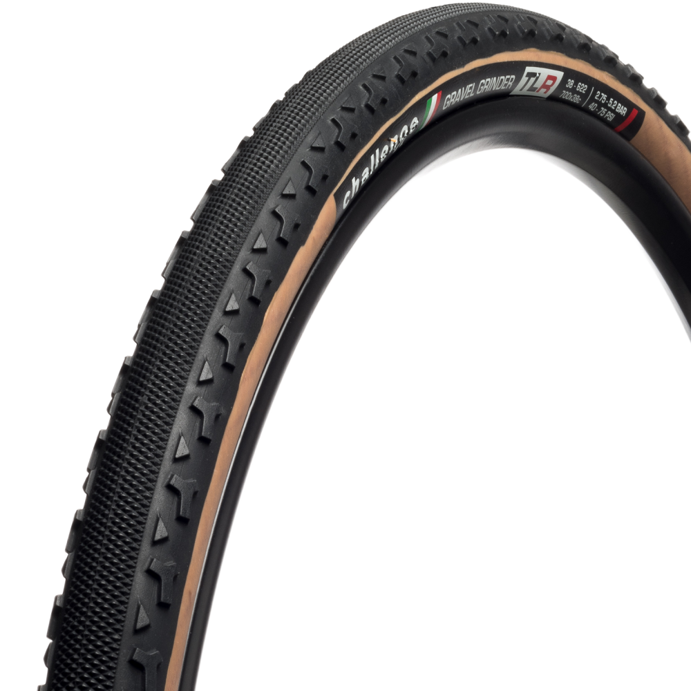 CHALLENGE Gravel Grinder 38 622 Tubeless TLR Tan Gravel CX Tire 02009