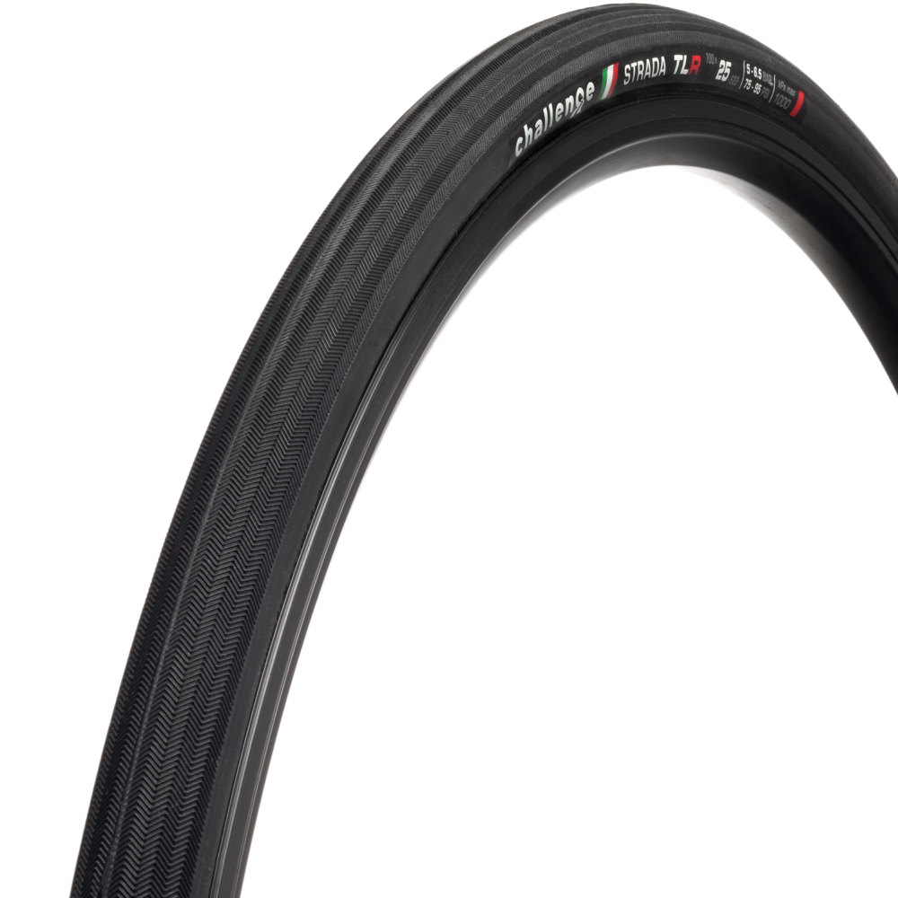 CHALLENGE Strada 25 622 Tubeless TLR Black Road Tire 02204