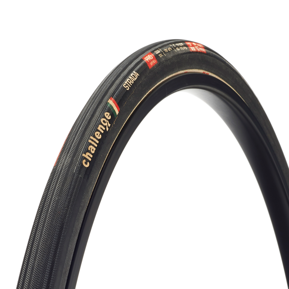 CHALLENGE Strada 25 28 Tubular Tubular Black Road Tire 10505