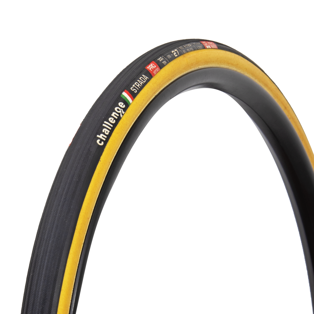 CHALLENGE Strada 27 28 Tubular Tubular Tan Road Tire 10508