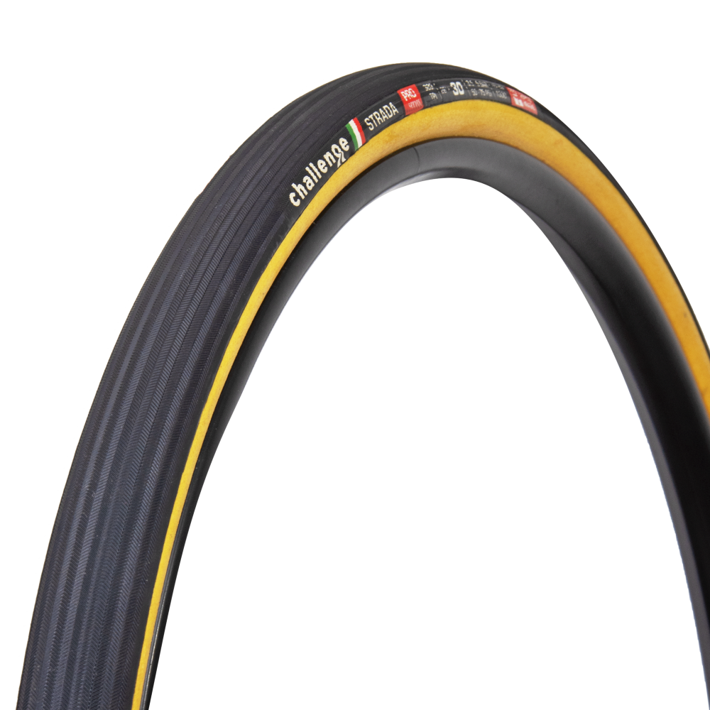 CHALLENGE Strada 30 28 Tubular Tubular Tan Road Tire 10513