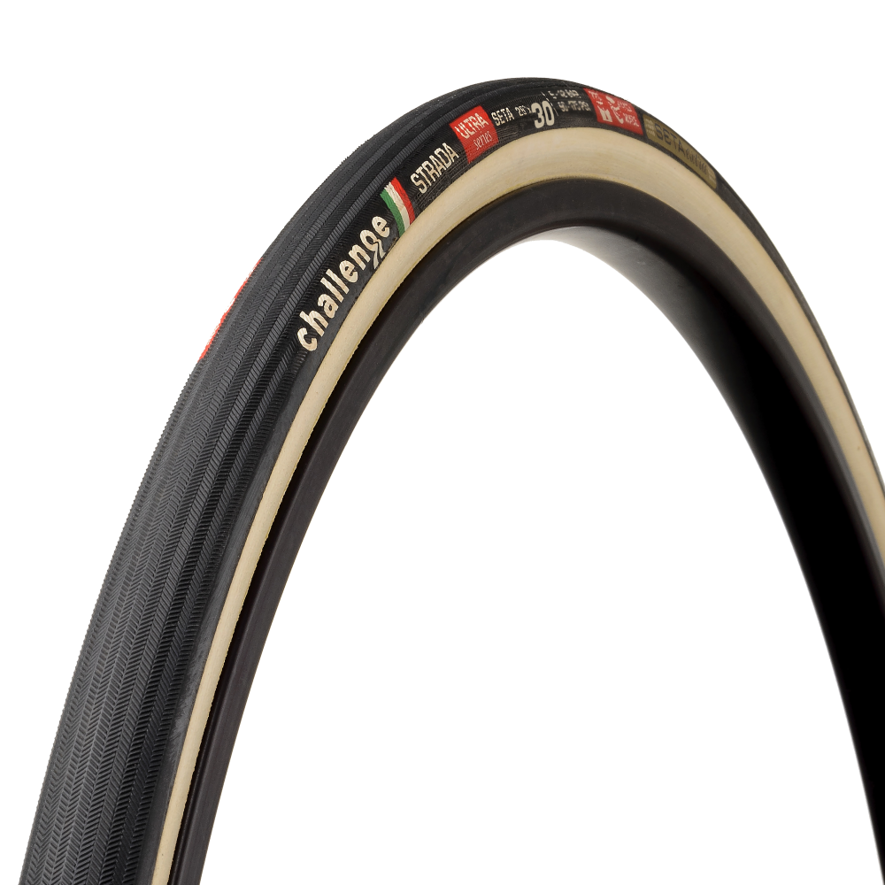 CHALLENGE Strada 30 28 Tubular Tubular Tan Road Tire 10525