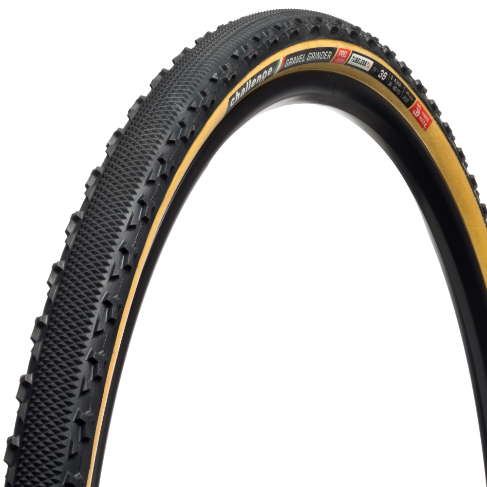 CHALLENGE Gravel Grinder 36 28 Tubular Tubeless TLR Tan Gravel CX Tire 10675