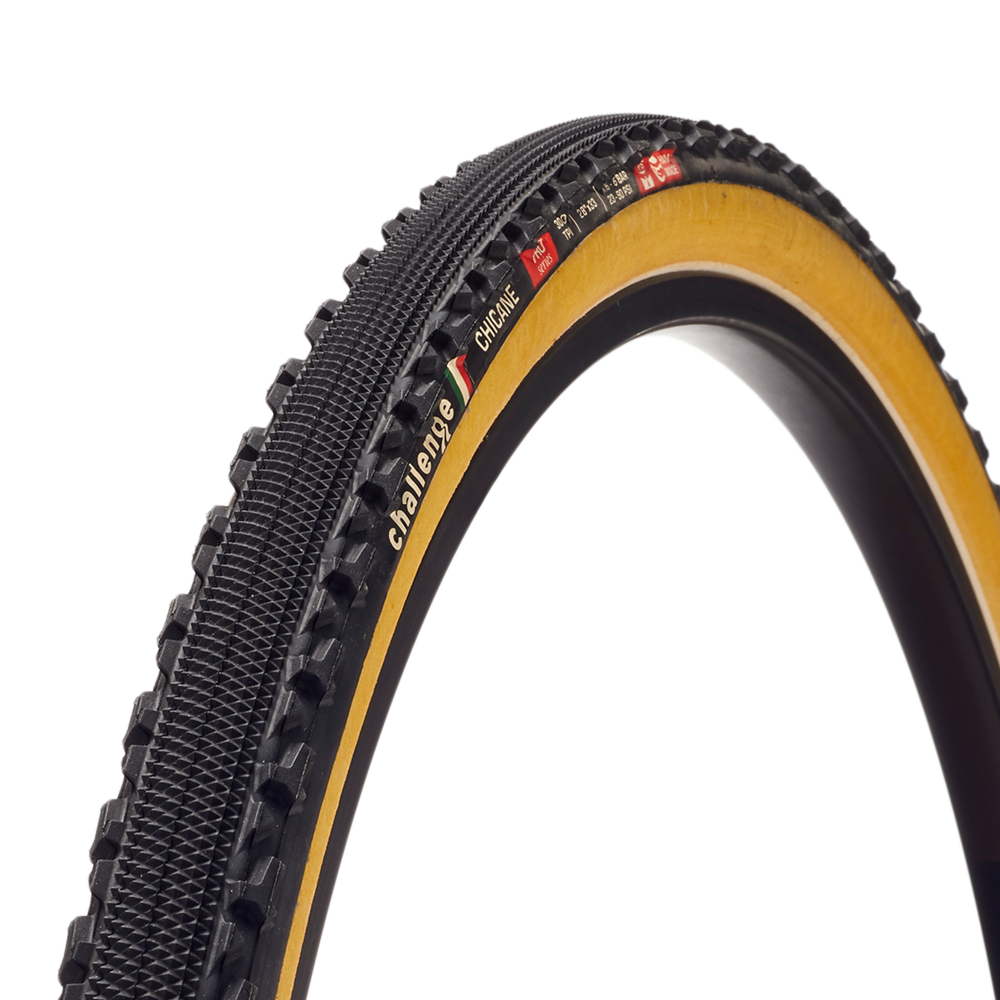 CHALLENGE Chicane 33 28 Tubular Tubular Tan Gravel CX Tire 11810