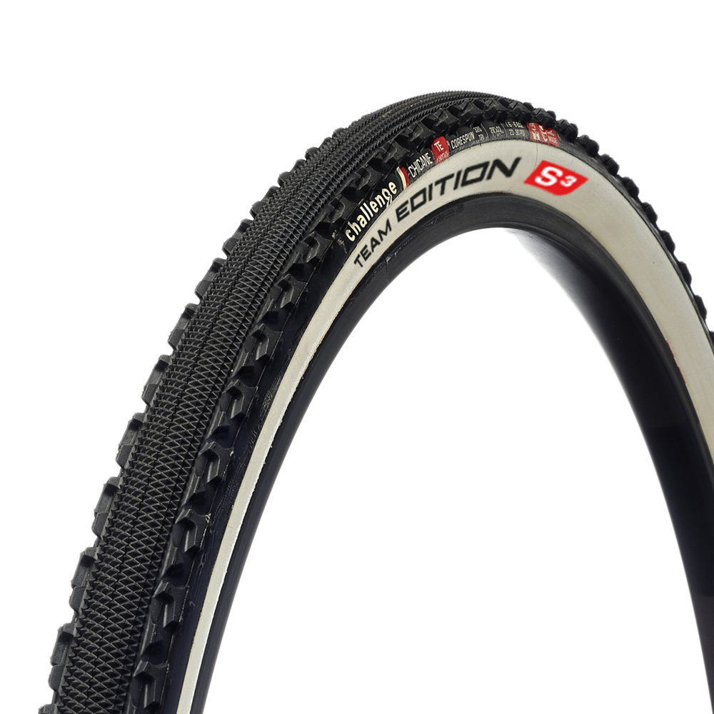 CHALLENGE Chicane 33 28 Tubular Tubular White Gravel CX Tire 11865