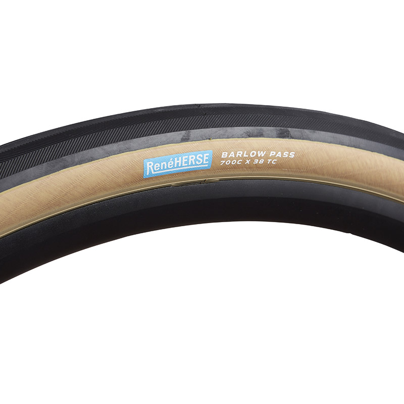 RENE HERSE Barlow Pass TC Tire Endurance Casing 38 622 Tubeless TLR Tan Gravel CX Tire