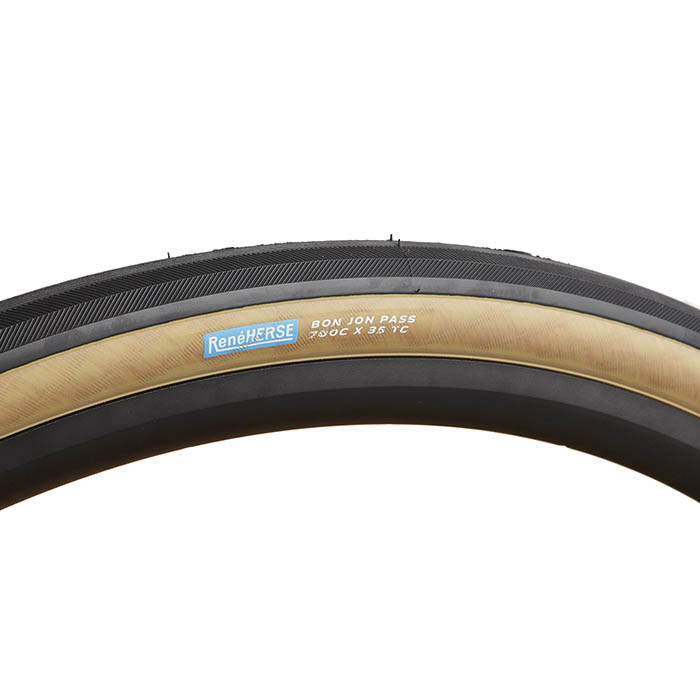 RENE HERSE Bon Jon Pass TC Tire Endurance Casing 35 622 Tubeless TLR Tan Gravel CX Tire