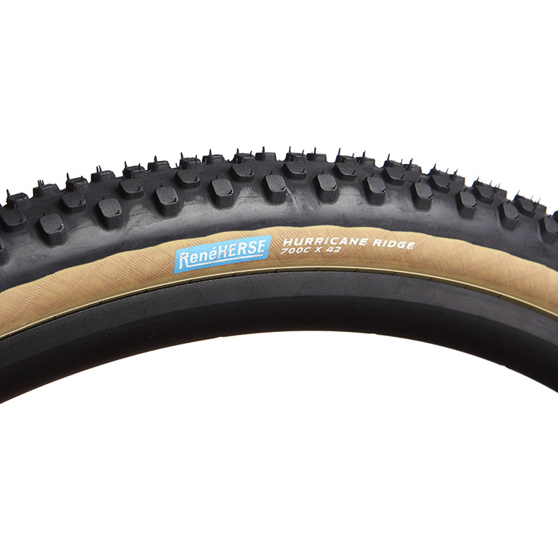 RENE HERSE Hurricane Ridge TC Tire Endurance Plus Casing 42 622 Tubeless TLR Tan Gravel CX Tire