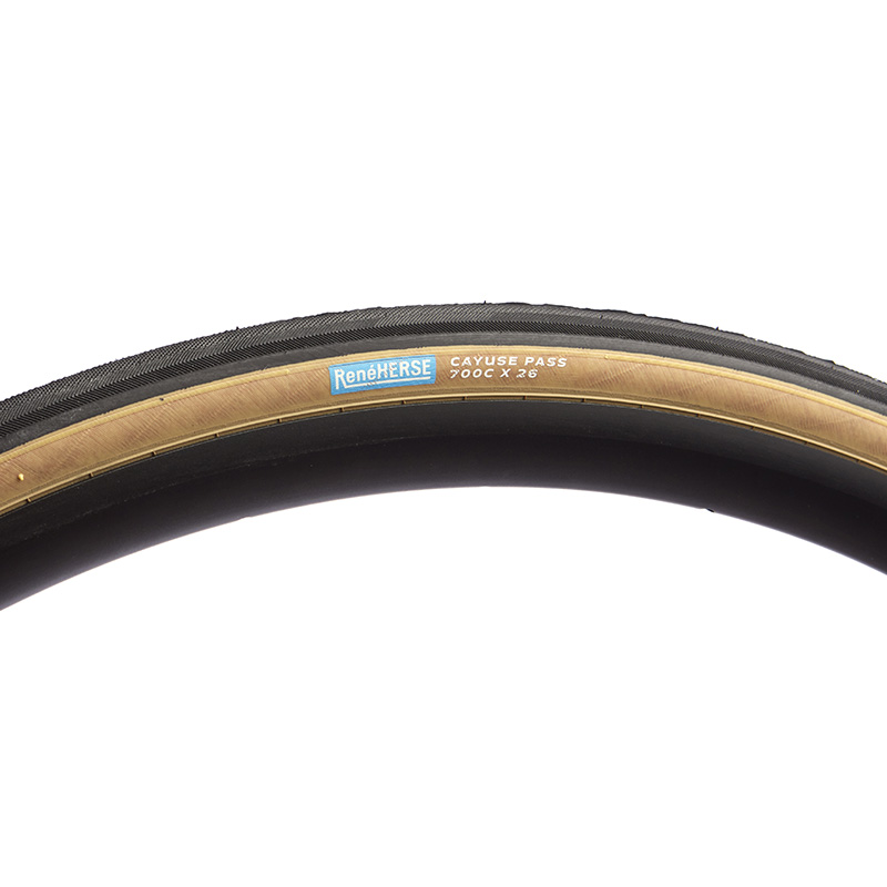 RENE HERSE Cayuse Pass Tire Standard Casing 26 622 Clincher Non TLR Tan Road Tire