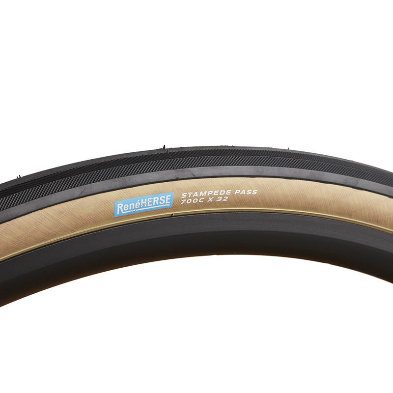 RENE HERSE Stampede Pass Tire Standard Casing 32 622 Clincher Non TLR Tan Road Tire