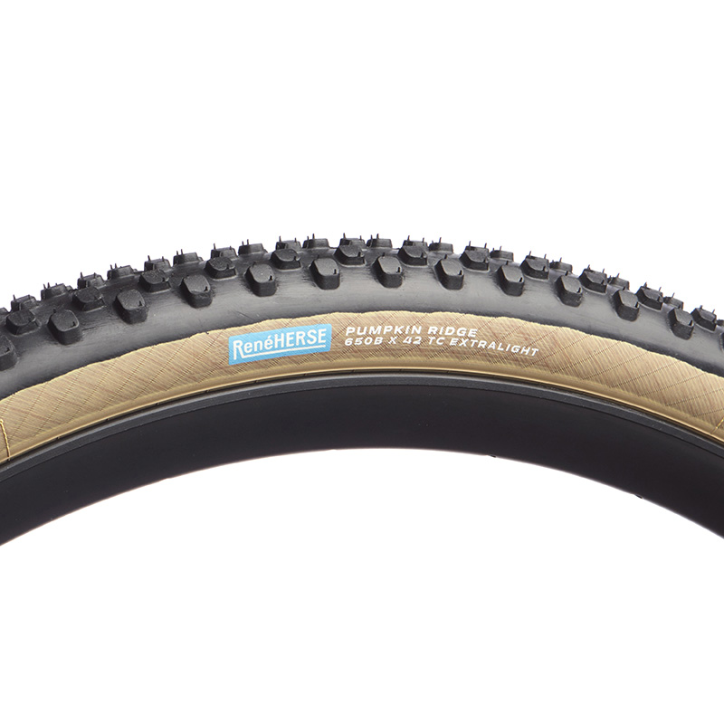 RENE HERSE Pumpkin Ridge TC Tire Endurance Casing 42 584 Tubeless TLR Tan Gravel CX Tire