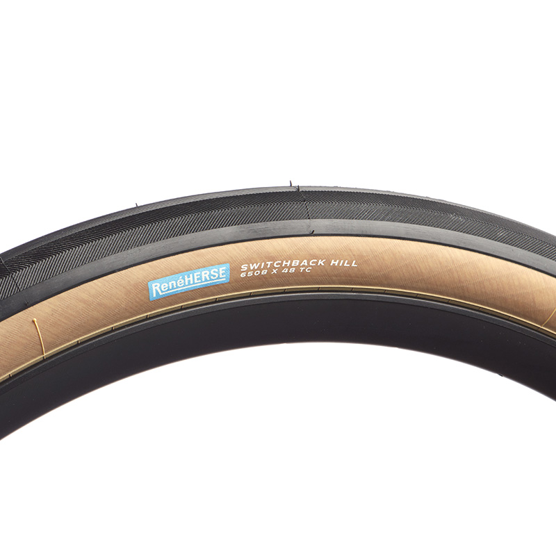 RENE HERSE Switchback Hill TC Tire Endurance Casing 48 584 Tubeless TLR Tan Gravel CX Tire