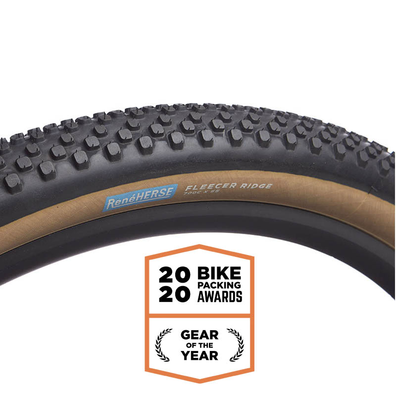 RENE HERSE Fleecer Ridge TC Tire Endurance Plus Casing 55 622 Tubeless TLR Tan Gravel CX Tire